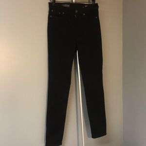J Crew High Rise Skinny Black Denim